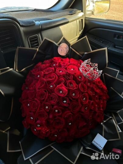 Букет красных роз, 25, 35, 55 шт, с доставкой