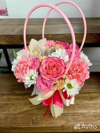 Мини композиции живые цветы