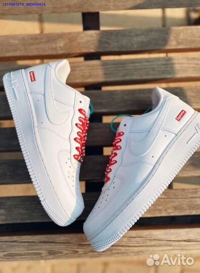 Кроссовки nike air force 1 supreme оригинал Poizon