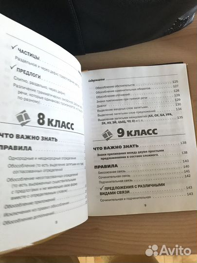 Все правила русского языка в схемах и таблицах