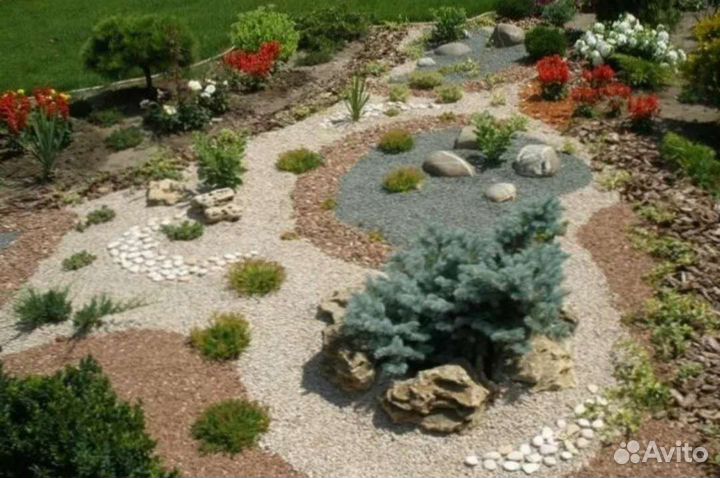 Кора сосны и щепа декоративная