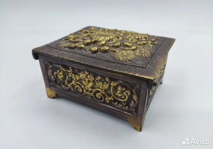 Шкатулка, латунь, Франция. 1950-е годы