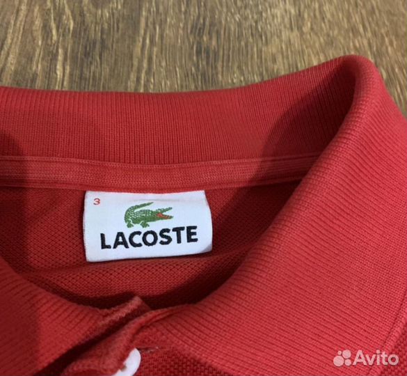 Поло(регбийка) Lacoste с длинным рукавом. Оригинал