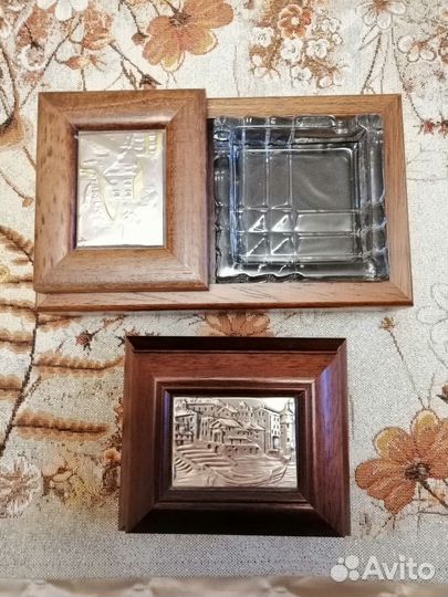 Шкатулки /комплект из дерева