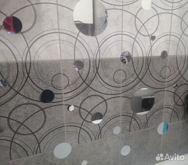 Интерьерные наклейки зеркальные 32 шт