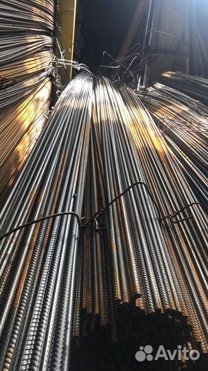 Металлопрокат оптом. Арматура А3 рифленая 40 мм, Марка А500С, 11700