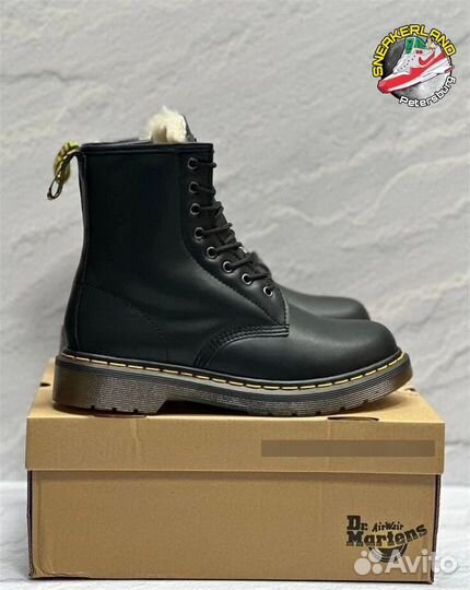 Ботинки Dr martens 1460 зимние с мехом