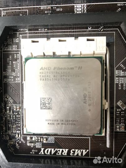 Комплект мат плата AM3, Phenom II X4 965, озу 16гб