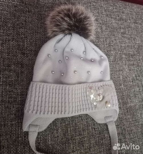 Шапочки для девочки на 1-2 г