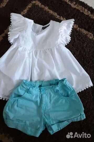 Блузка белая хлопок