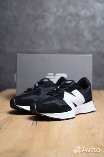 New Balance 327 Black White