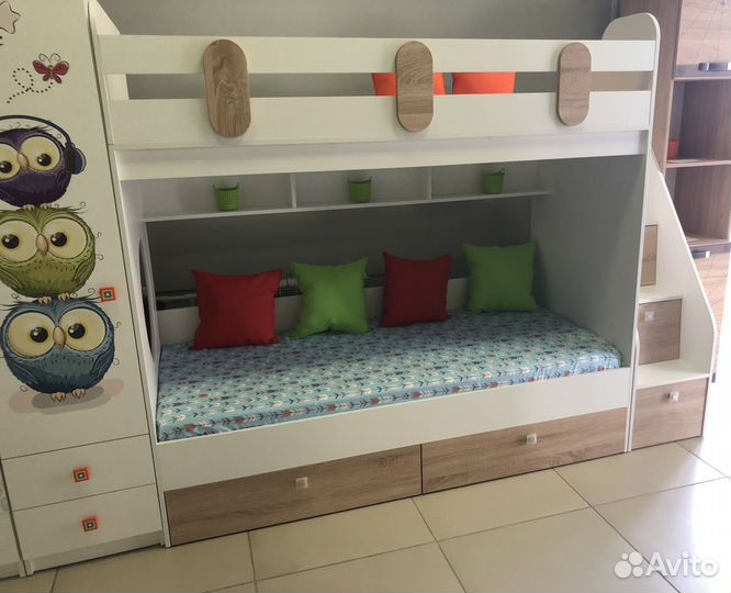 Двухъярусная кровать детская 80х180