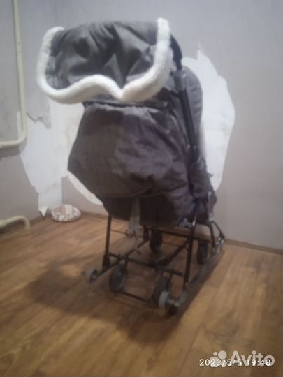 Детские санки коляска