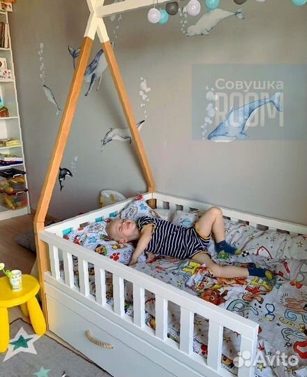 Детская кровать новая с бортиком