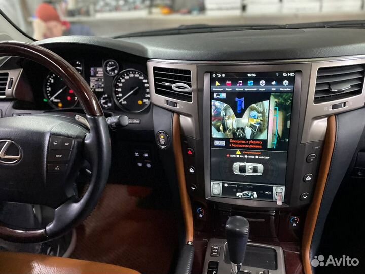 Магнитола Lexus LX570 07-15 Tesla Android 11 DSP