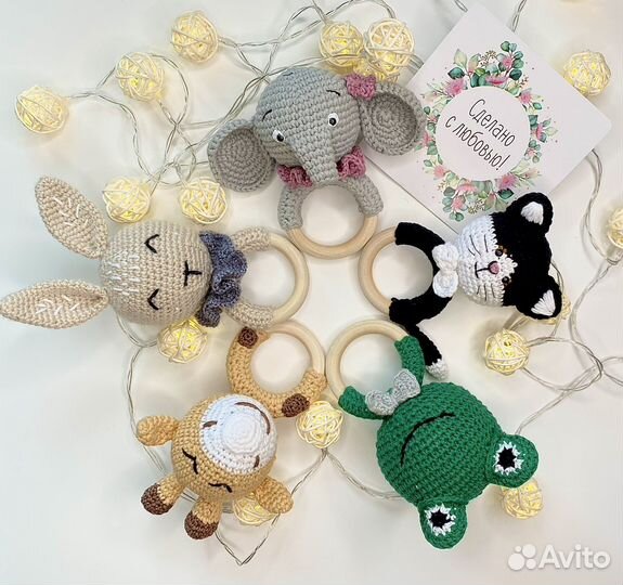 Погремушки грызунки ручная работа