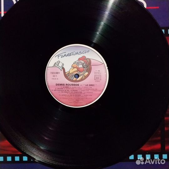 Винил 33об. Демис Руссос. 1988г Франция