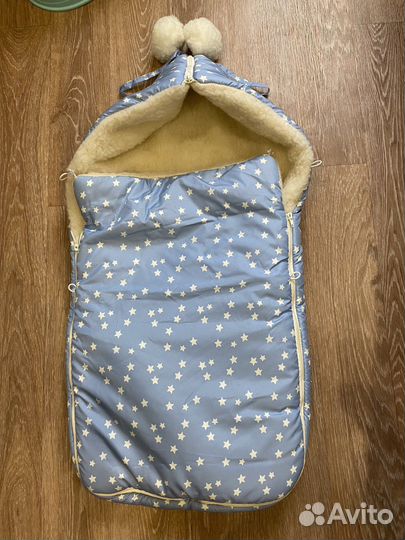 Зимний конверт в коляску