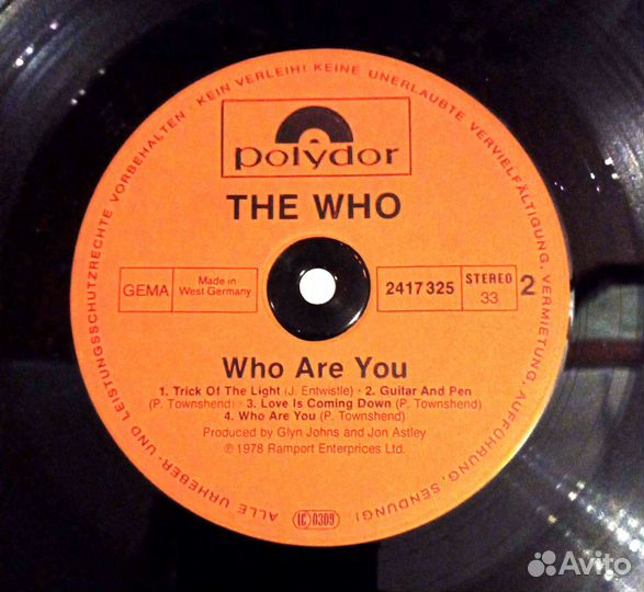 Виниловые пластинки The Who