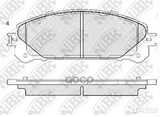 Колодки тормозные дисковые toyota highlander 20