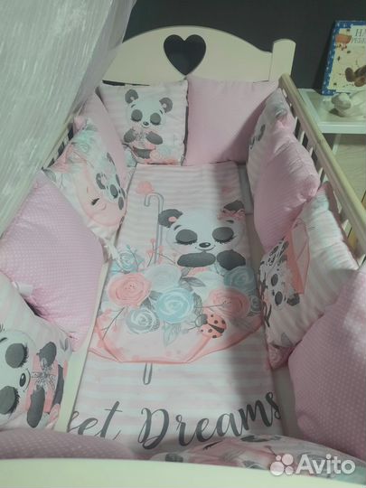 Бортики в кроватку новые