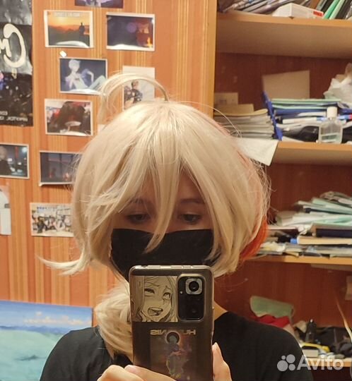 Парик на кадзуху из геншина