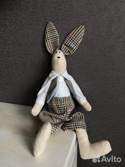 Интерьерная зайка тильда ручная работа