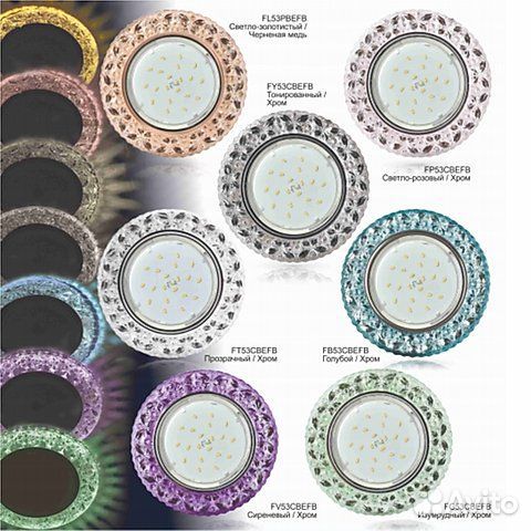 Светильники встраиваемые GX53
