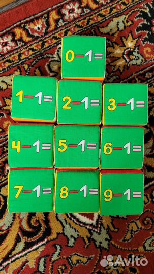 Мякиши Набор развивающих мягких кубиков