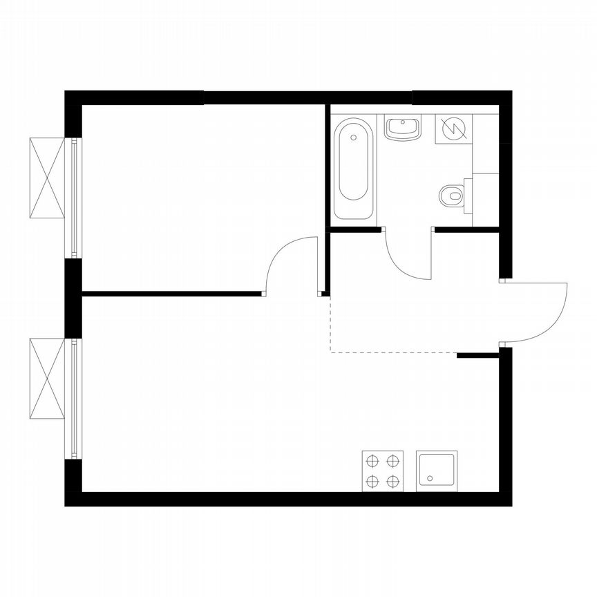 1-к. квартира, 34,1 м², 25/25 эт.