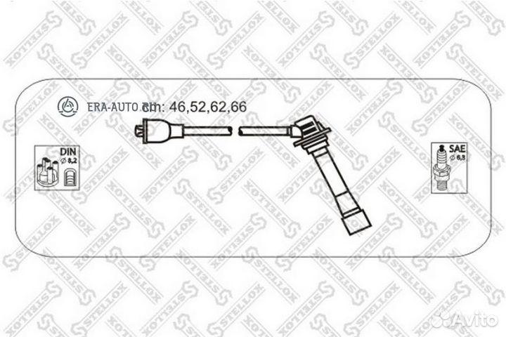 Stellox 1038132SX к-кт проводов\ Mazda 626/MX6 1.8/2.0 91