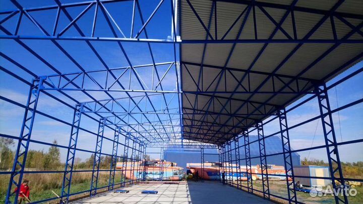 Строительство ангаров складов