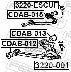 Опора шаровая л+п Cadillac Escalade 99 3220001