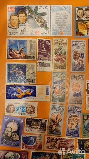 Почтовые марки: космос, самолёты, чехословакия и т
