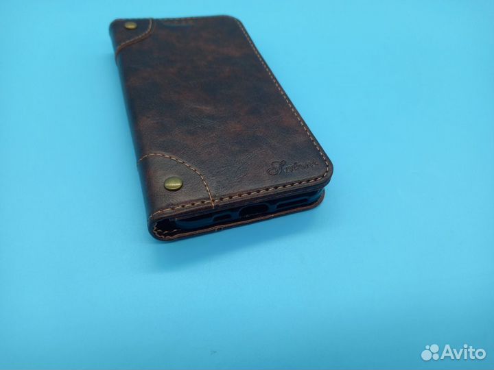 97227 Классический чехол-книжка из кожи для iPhone