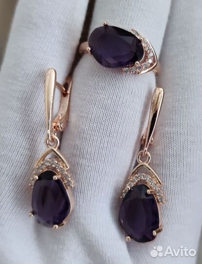 Серьги с кольцом