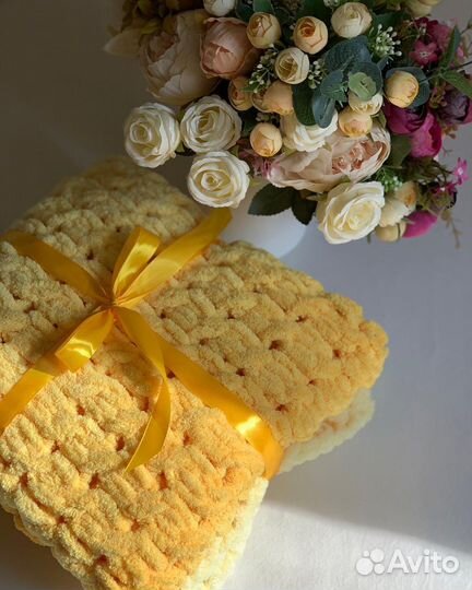 Детский новый плед, вязанный плед, плюшевый пледы