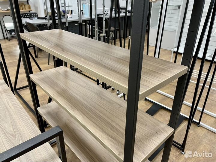 Стеллажи Лофт для магазина и офиса в наличии