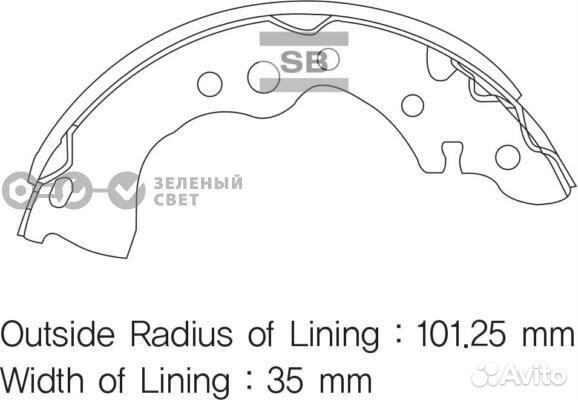 Sangsin brake SA131 Колодки тормозные задние nissa
