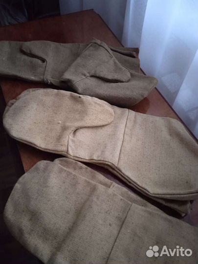 Краги брезентовые крепкие из СССР
