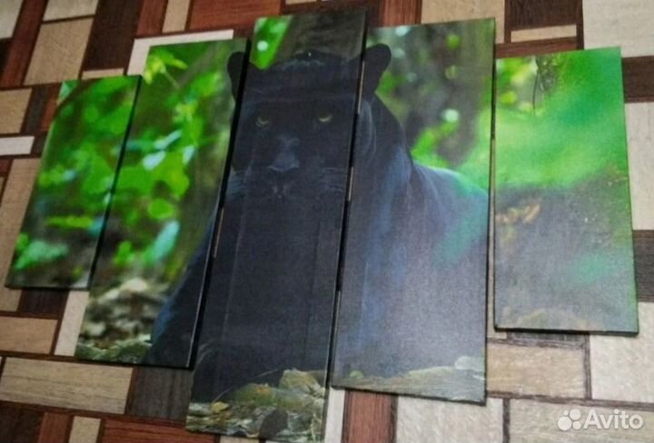 Модульная картина пантера