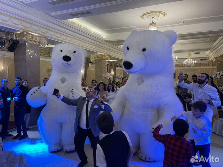 Аниматор Белый Медведь / Ростовая Кукла