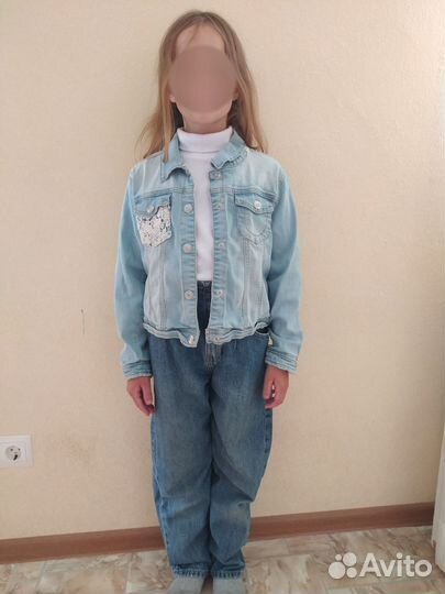 Джинсовка для девочки 128 134