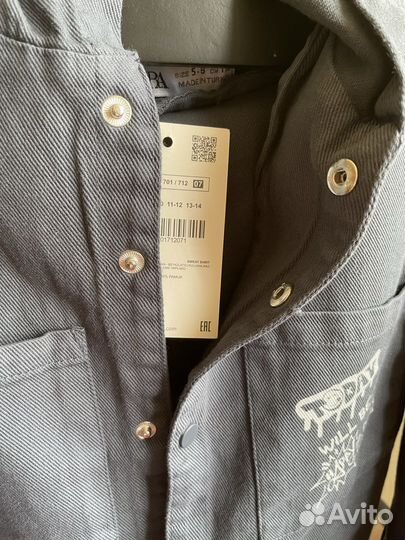 Джинсовая рубашка детская Zara