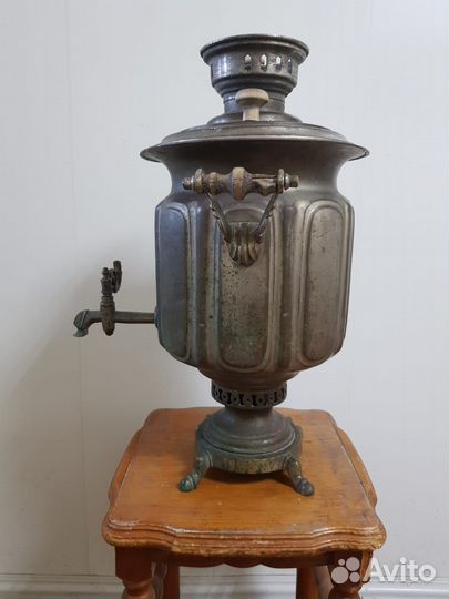 Самовар угольный старинный бр. Шемареных