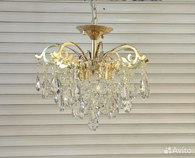 Люстра потолочная хрустальная