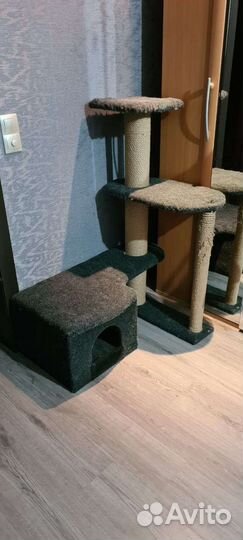 Домик для кошки с когтеточкой