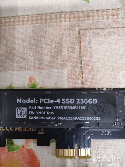 Ssd m2 nvme 256 gb переходник PCE