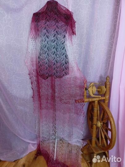 Пуховый платок, палантин шарф