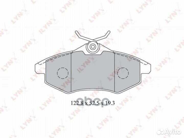 Колодки тормозные дисковые перед BD2204 LYN